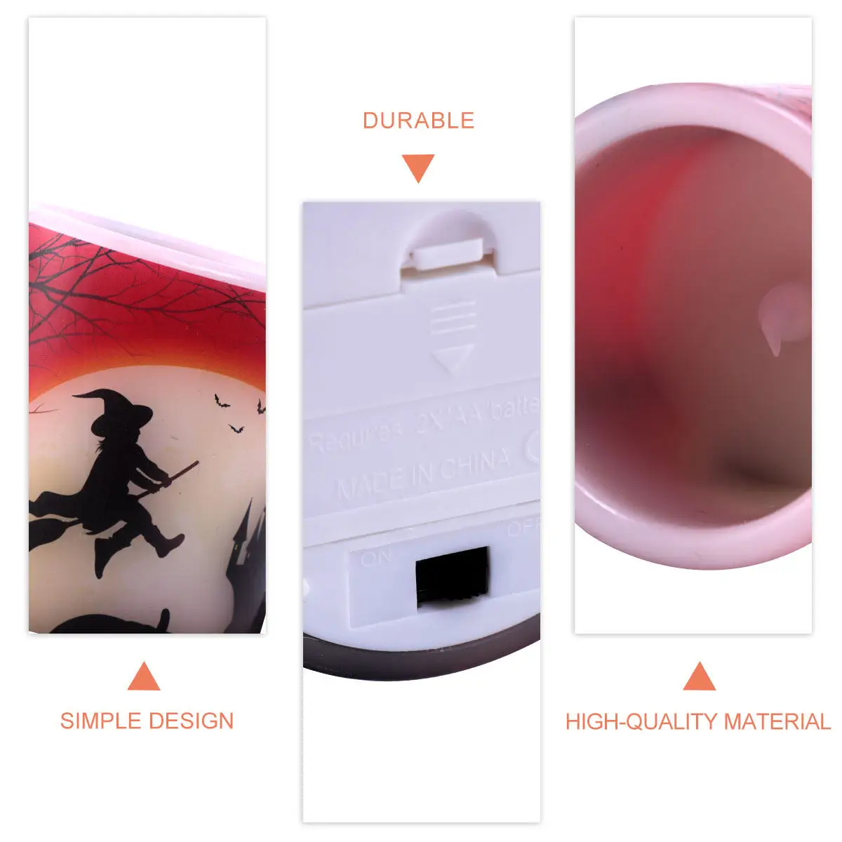 Halloween Decoration Themed LED Candles Flickering Electric Flameless Light
Halloween Decoration Themed LED Candles Flickering Electric Flameless Light