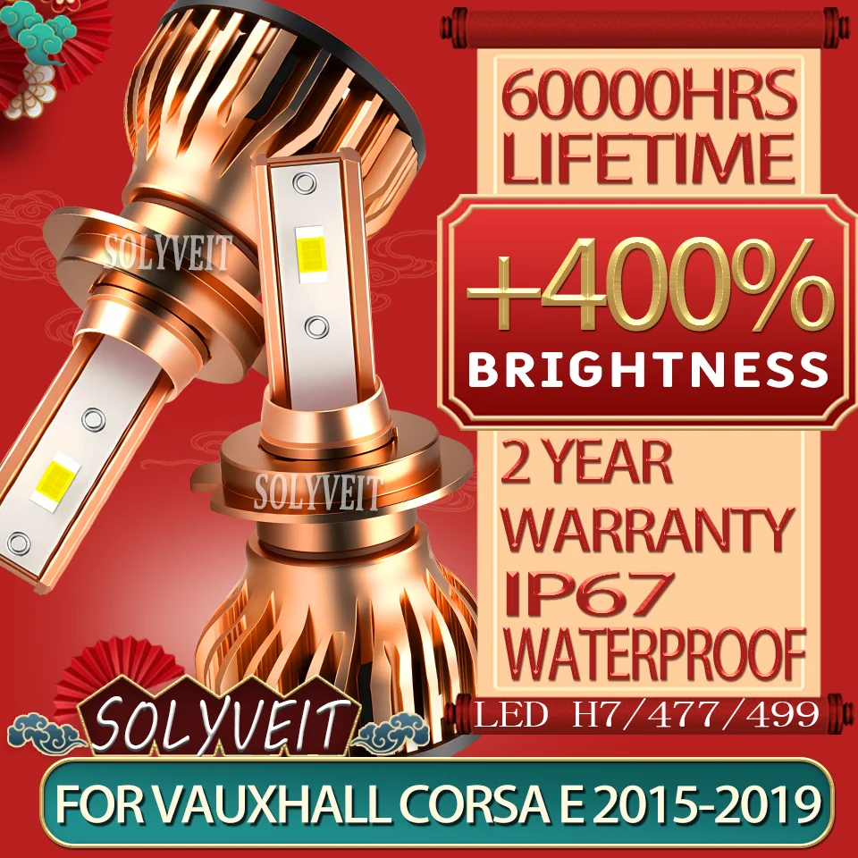 Instant On Shockproof High Brightness Fog/Snow Conditions Longevity Headlight LED For Vauxhall Corsa E 2015 2016 2017 2018 2019
Instant On Shockproof High Brightness Fog/Snow Conditions Longevity Headlight LED For Vauxhall Corsa E 2015 2016 2017 2018 2019