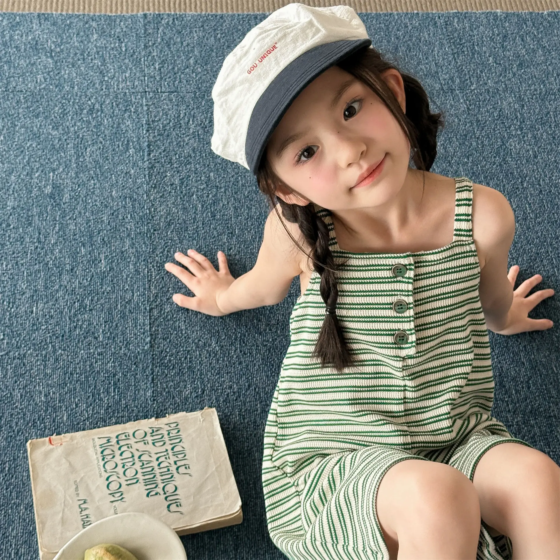 2026 Summer New Children Loose Overalls Cotton Girls Striped Sling Jumpsuit Kids Boys Casual Strap Shorts Toddler Clothes
2026 Summer New Children Loose Overalls Cotton Girls Striped Sling Jumpsuit Kids Boys Casual Strap Shorts Toddler Clothes