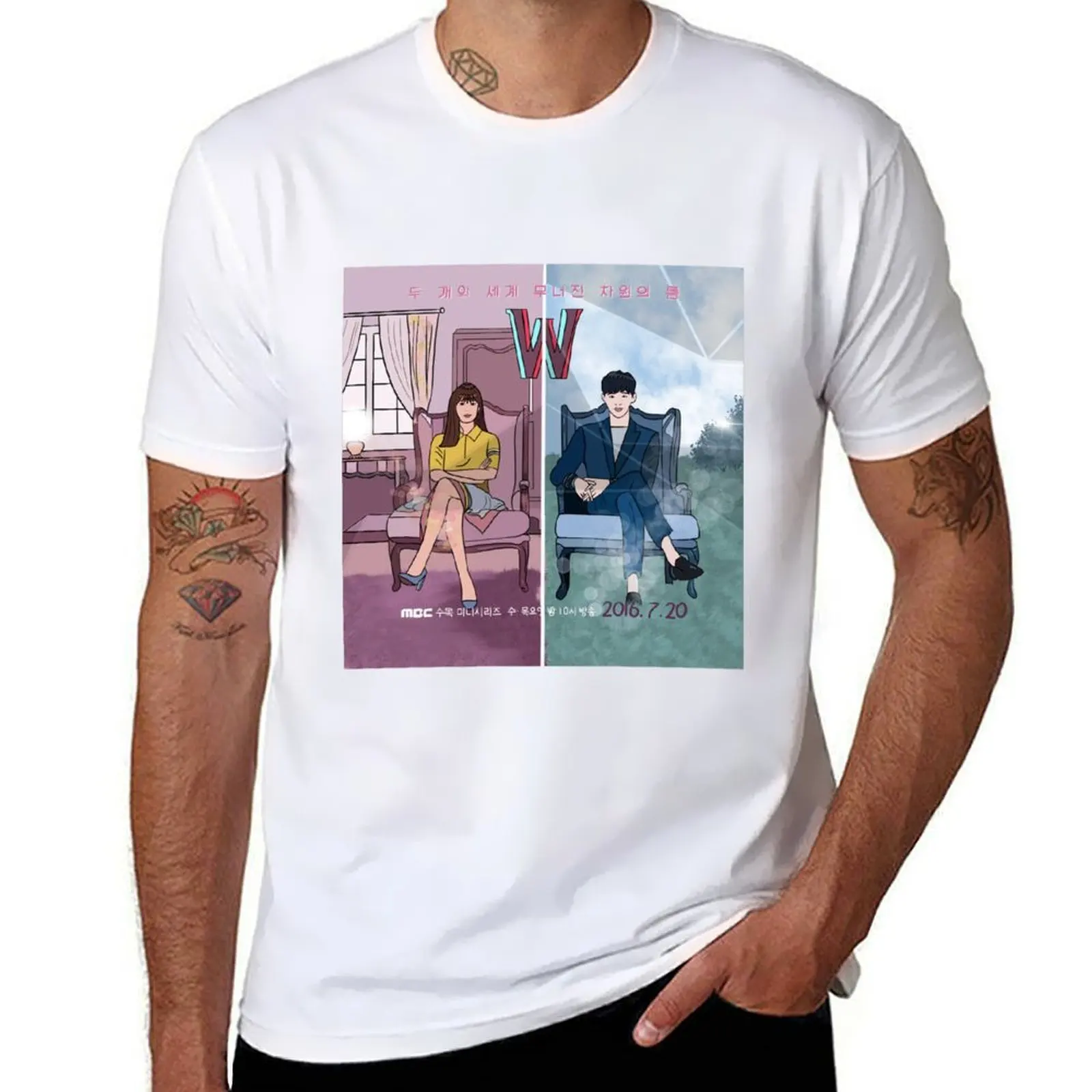 W-two worlds - K drama pop art Poster T-Shirt t shirt man luxury man t shirts graphic T-Shirt
W-two worlds - K drama pop art Poster T-Shirt t shirt man luxury man t shirts graphic T-Shirt