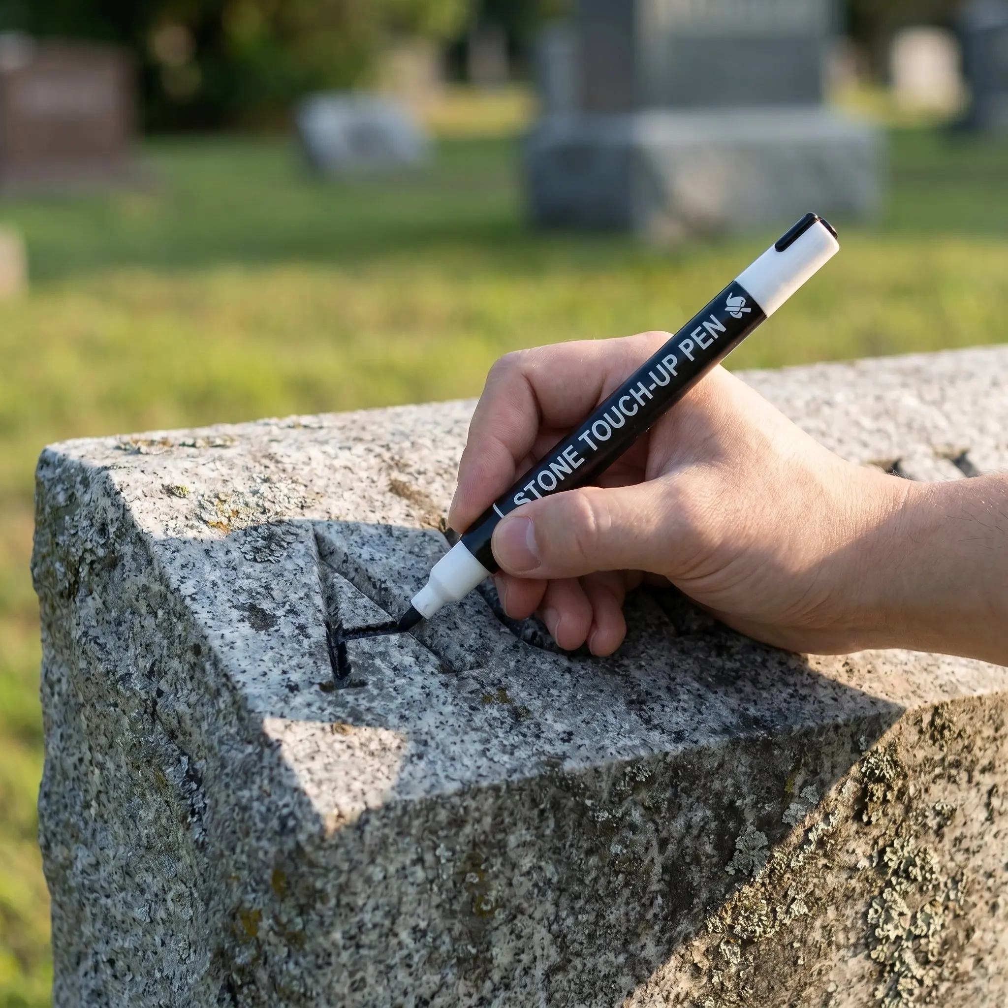 4 Pcs Paint Pens For Tombstone Repair Stone Tablet Repair Pen Ceramic Paint Marker Marble Tombstone Granite Engraving Headstone
4 Pcs Paint Pens For Tombstone Repair Stone Tablet Repair Pen Ceramic Paint Marker Marble Tombstone Granite Engraving Headstone