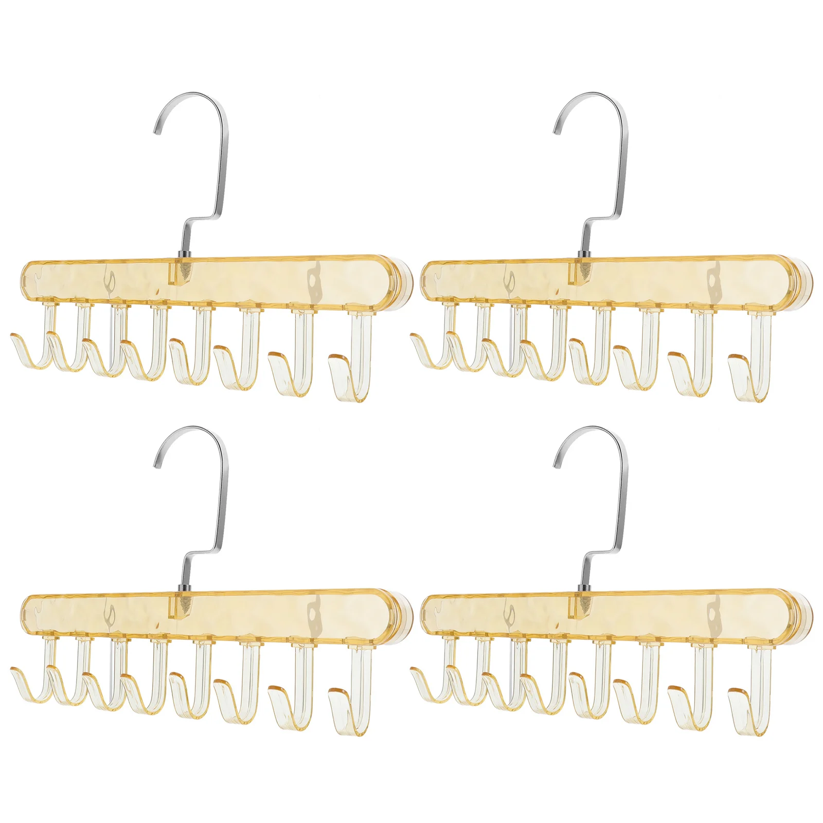 4Pcs Tie Holder Organizer Stainless Steel 8 Hooks Closet Tank Bra Underwear Scarf Belt Storage Rack Space Saving
4Pcs Tie Holder Organizer Stainless Steel 8 Hooks Closet Tank Bra Underwear Scarf Belt Storage Rack Space Saving