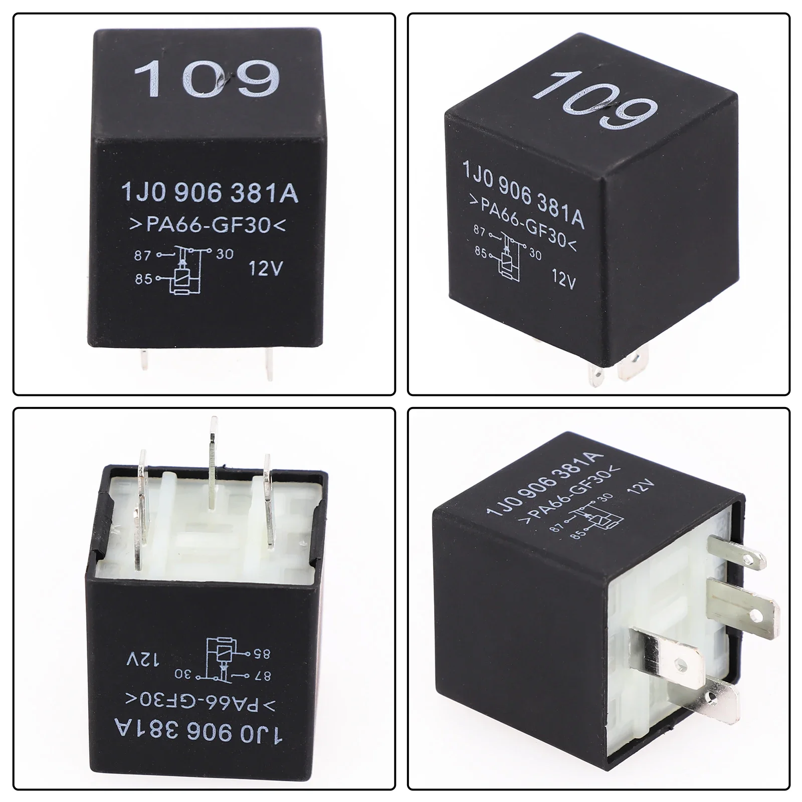 Engine Power Supply ECU Fuel Pump Relay 1008300003 1J0906381A 357906381A Black &Silver For Skoda Plastic & Metal
Engine Power Supply ECU Fuel Pump Relay 1008300003 1J0906381A 357906381A Black &Silver For Skoda Plastic & Metal