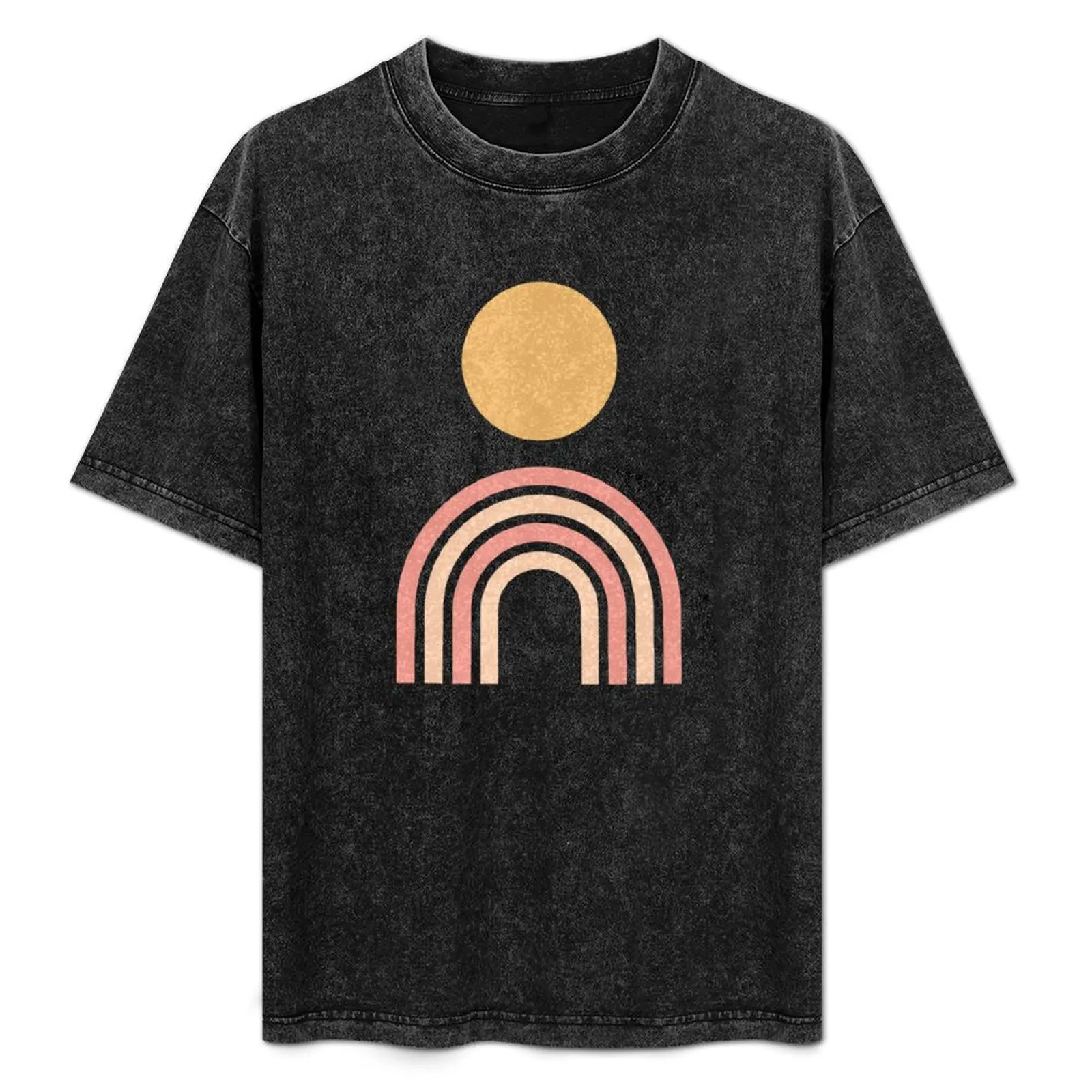 Mid-century modern gold pink on green T-Shirt Summer Print Short Sleeve Tee
Mid-century modern gold pink on green T-Shirt Summer Print Short Sleeve Tee