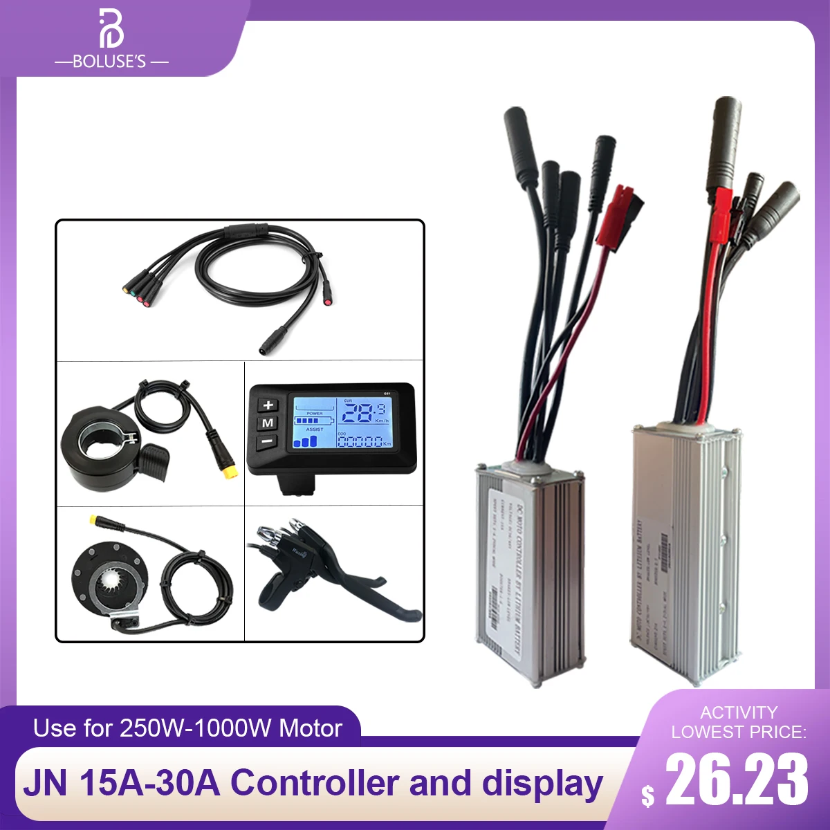 Контроллер электрического велосипеда 250 Вт-1000 Вт JN Контроллер 15A/22A/30A Синусоидальный контроллер WP Plug G51 Дисплей 36 В 48 В Аксессуары для электровелосипеда
Контроллер электрического велосипеда 250 Вт-1000 Вт JN Контроллер 15A/22A/30A Синусоидальный контроллер WP Plug G51 Дисплей 36 В 48 В Аксессуары для электровелосипеда