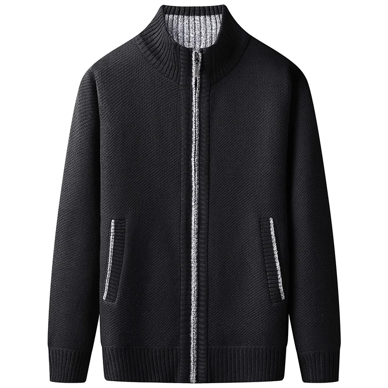 Men's Stand Collar Knitted Cardigan – Full Zip Fleece Lined Sweater Jacket with Pockets for Winter Casual Wear
Men's Stand Collar Knitted Cardigan – Full Zip Fleece Lined Sweater Jacket with Pockets for Winter Casual Wear