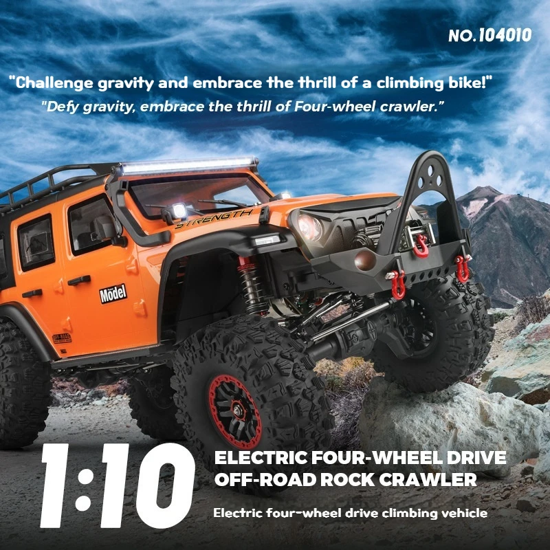 104010 Rc Rock Crawler Wrangler 1/10 Scale Electric Four Wheel Drive Off Road Remote Control For Adult Rc Hobby Enthusiast
104010 Rc Rock Crawler Wrangler 1/10 Scale Electric Four Wheel Drive Off Road Remote Control For Adult Rc Hobby Enthusiast