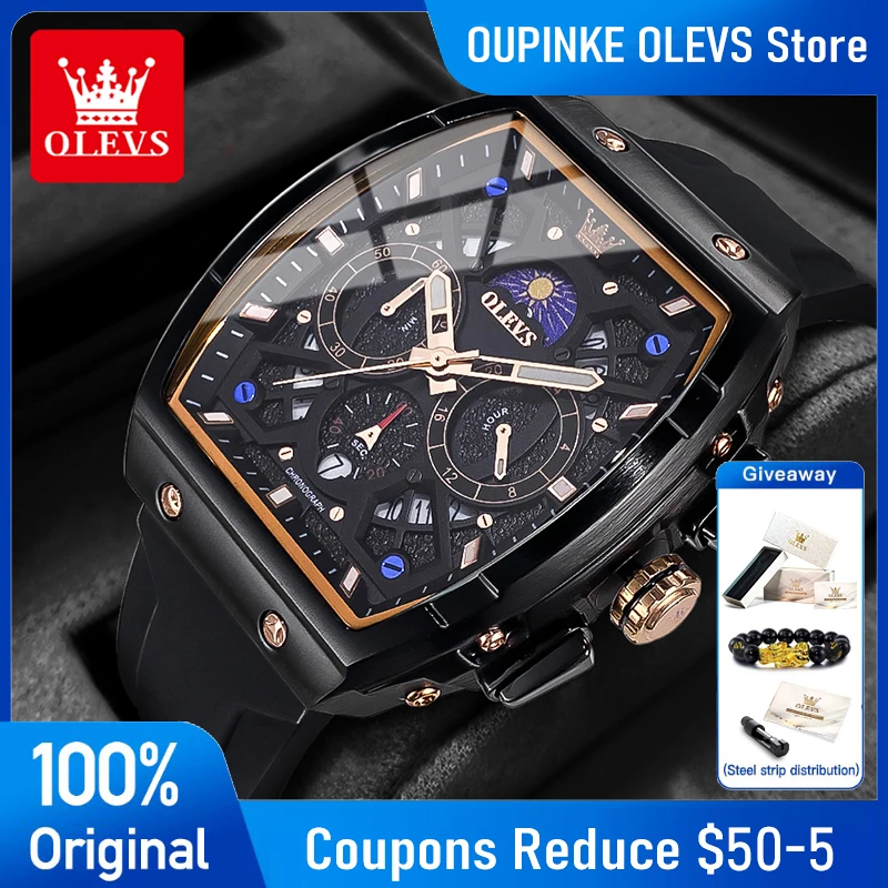 OLEVS 2942, мужские часы, модный силиконовый ремешок, кварцевые часы со скелетом, водонепроницаемые светящиеся спортивные часы для мужчин, подарок Reloj
OLEVS 2942, мужские часы, модный силиконовый ремешок, кварцевые часы со скелетом, водонепроницаемые светящиеся спортивные часы для мужчин, подарок Reloj