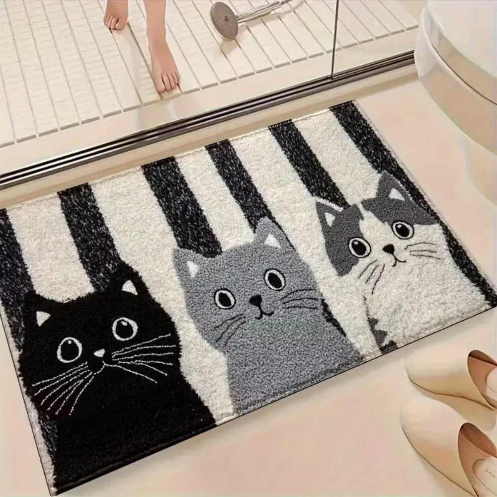 Cute Striped Cartoon Cat Carpet Washable Soft Door Mat Home Decor Dirty Resistant Floor Mat Rug
Cute Striped Cartoon Cat Carpet Washable Soft Door Mat Home Decor Dirty Resistant Floor Mat Rug