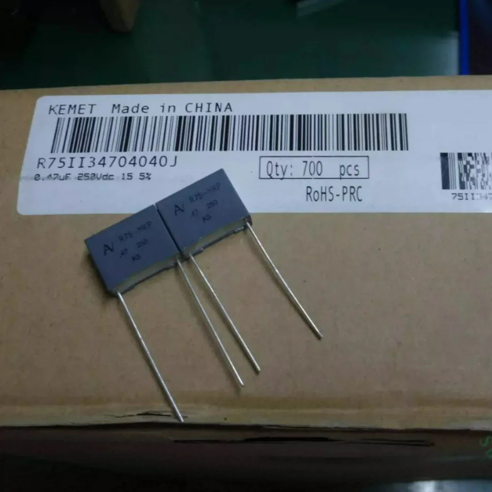 10pcs/lot AV R75 0.47uf/250V 470nf u47 474 Brand New 15mm Film Capacitor R75II34704040J R75II3470AA40K
10pcs/lot AV R75 0.47uf/250V 470nf u47 474 Brand New 15mm Film Capacitor R75II34704040J R75II3470AA40K