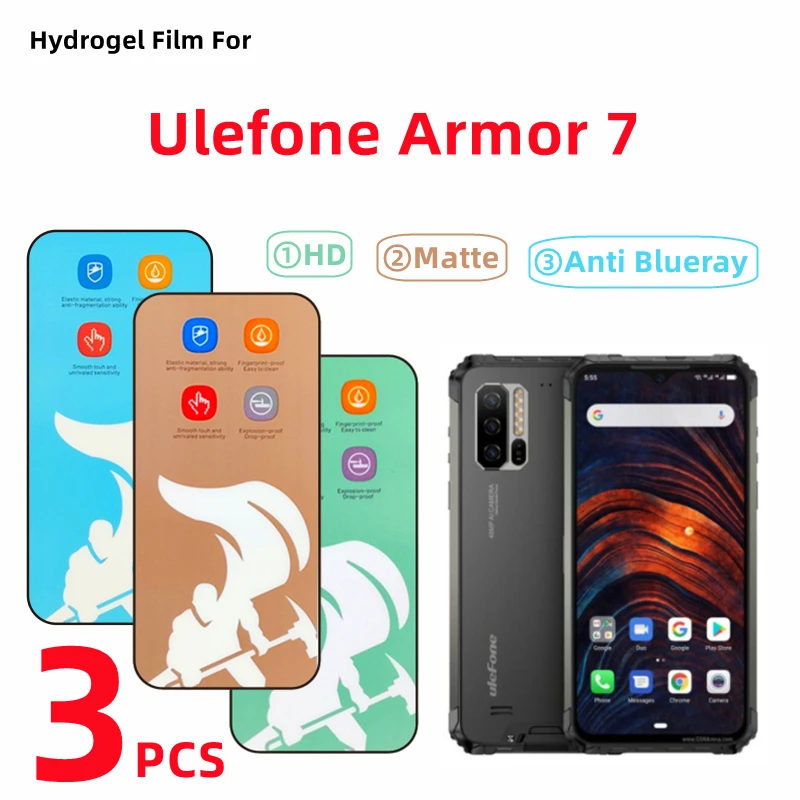 3pcs HD Hydrogel Film For Ulefone Armor 7 Matte Screen Protector For Ulefone Armor 7 Anti Blueray Protective Film
3pcs HD Hydrogel Film For Ulefone Armor 7 Matte Screen Protector For Ulefone Armor 7 Anti Blueray Protective Film