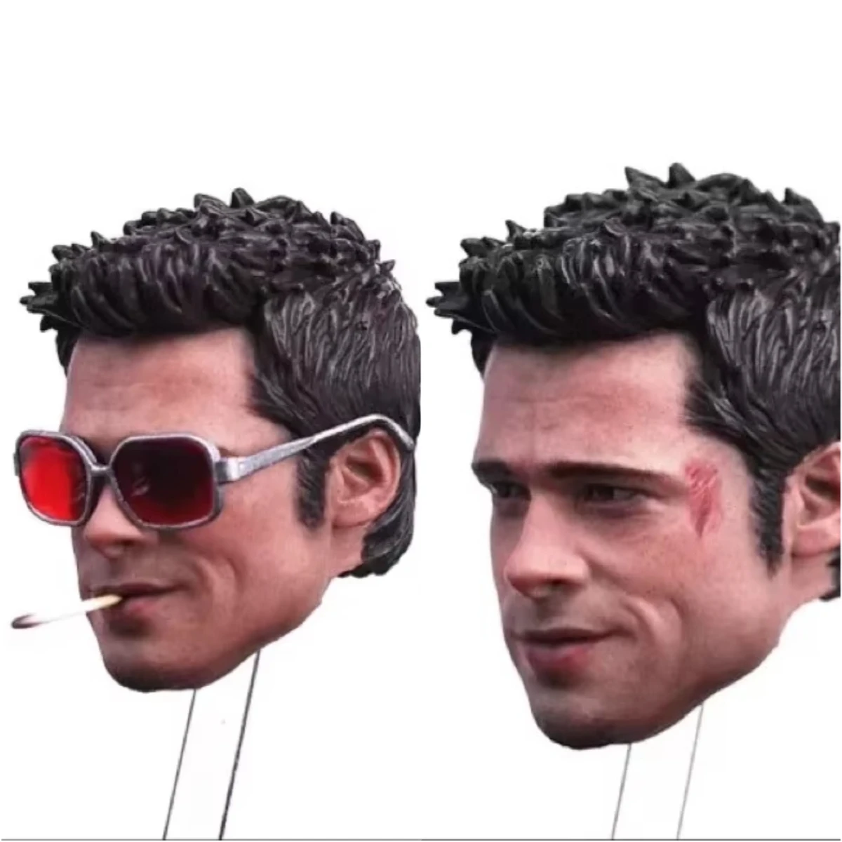 Custom 1/6 Scale Brad Pitt Head Sculpt With Glasses cigarette for 12inch action figure toys Battle Version Usual Version
Custom 1/6 Scale Brad Pitt Head Sculpt With Glasses cigarette for 12inch action figure toys Battle Version Usual Version