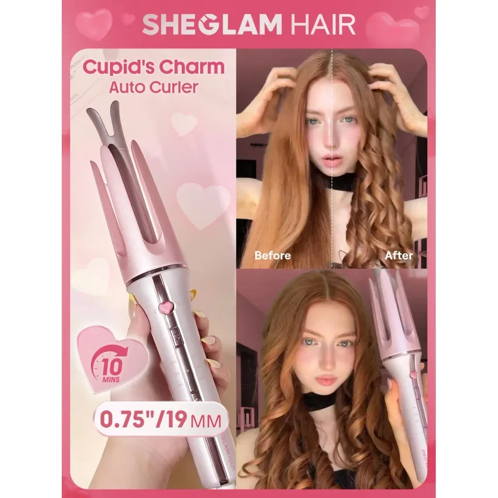 HAIR Cupids Charm OneTouch Instant Curler,Pink Automatic Curling Iron 19mm US Plug,10min Quick Waves,60s Fast Preheat,3 Adjustab
HAIR Cupids Charm OneTouch Instant Curler,Pink Automatic Curling Iron 19mm US Plug,10min Quick Waves,60s Fast Preheat,3 Adjustab