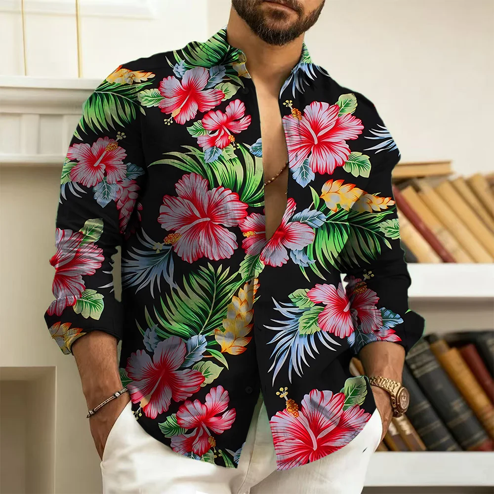 Мужская рубашка больших размеров S-9xl: Modernity с цветочным принтом — облегающий крой (большой и высокий), мягкая дышащая ткань, с принтами Subtle Bloom,
Мужская рубашка больших размеров S-9xl: Modernity с цветочным принтом — облегающий крой (большой и высокий), мягкая дышащая ткань, с принтами Subtle Bloom,