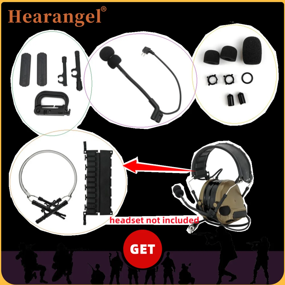 Тактическая гарнитура, аксессуары для защиты от шума, микрофон и губчатый фильтр для Comta Military, защитные наушники с шумоподавлением.
Тактическая гарнитура, аксессуары для защиты от шума, микрофон и губчатый фильтр для Comta Military, защитные наушники с шумоподавлением.