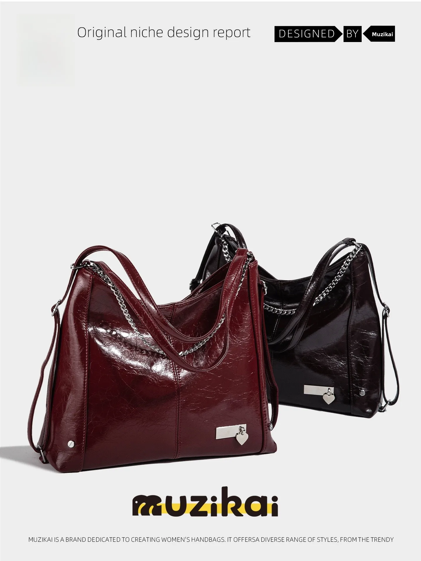 MuziKai Women's Large Capacity Tote Bag Simple Stylish Commuter Backpack British Style Polyester Zipper Closure Handbag
MuziKai Women's Large Capacity Tote Bag Simple Stylish Commuter Backpack British Style Polyester Zipper Closure Handbag