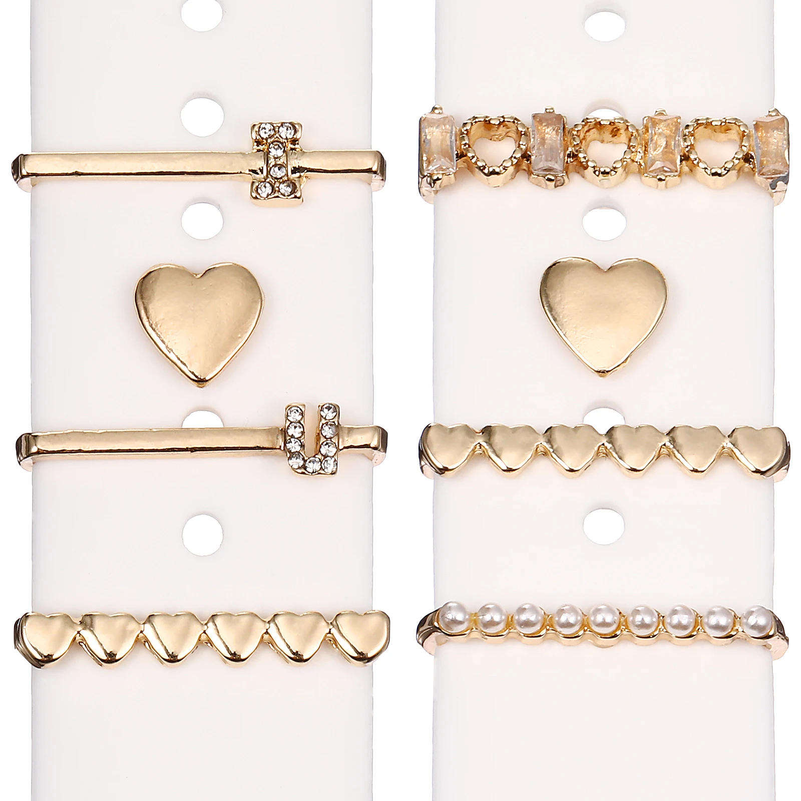 8 pcs Watchband Mini Watchband Charm Strap Decoration for Women Intelligent Ornament Metal Mini Ring Compatible
8 pcs Watchband Mini Watchband Charm Strap Decoration for Women Intelligent Ornament Metal Mini Ring Compatible