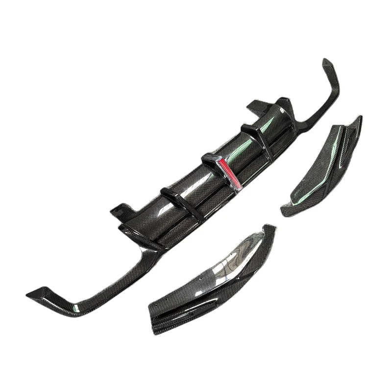 High Quality Carbon Fiber with LD Light Rear Diffuser and Corner Wrap for the New BMW X4M F98 X3M F97 Body Kit Front Lip 
High Quality Carbon Fiber with LD Light Rear Diffuser and Corner Wrap for the New BMW X4M F98 X3M F97 Body Kit Front Lip