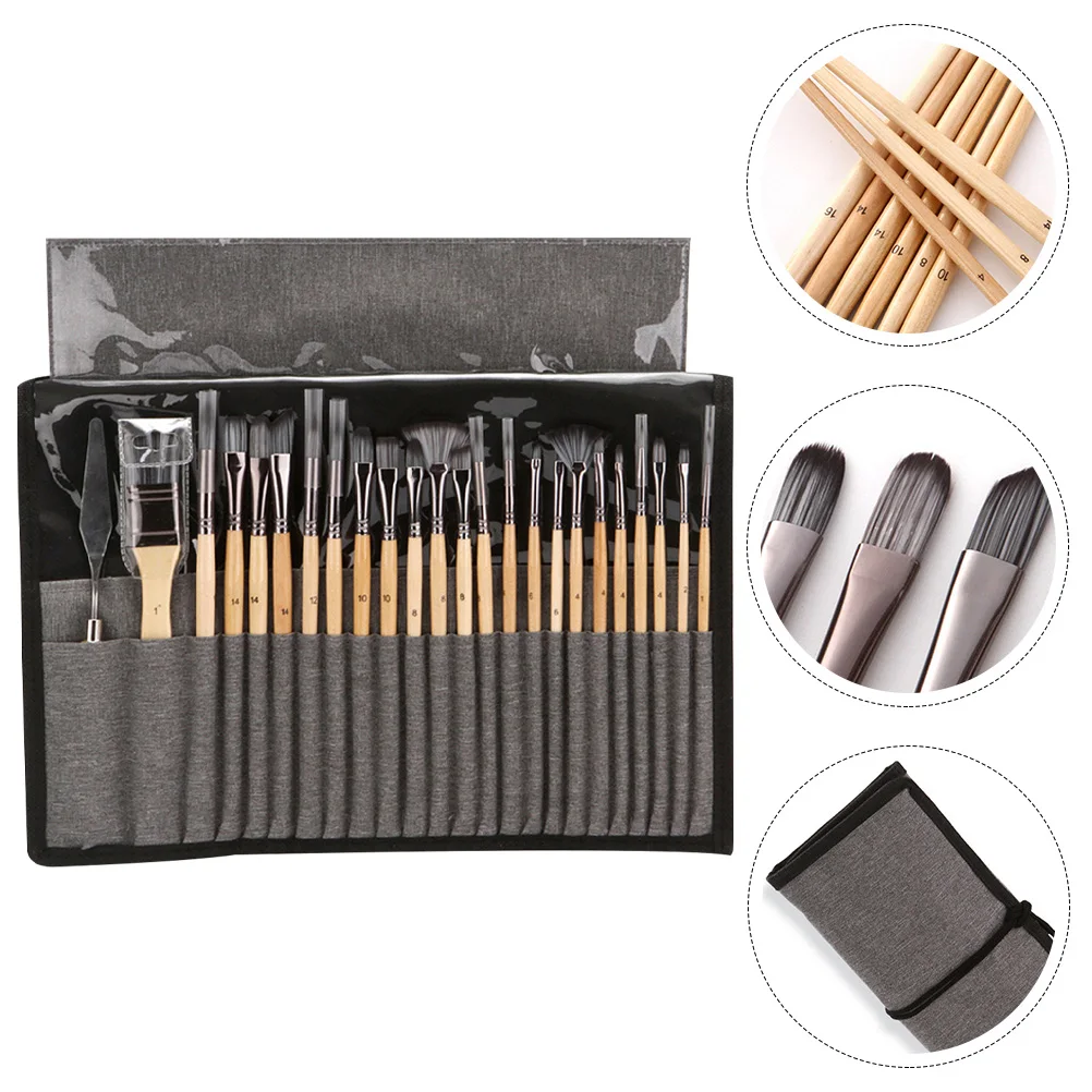 24 Pcs Wood Handle Watercolor Oil Painting Detailing Brush Set For Painting Supplies Detail Brush Gift Kids Craft Supplies
24 Pcs Wood Handle Watercolor Oil Painting Detailing Brush Set For Painting Supplies Detail Brush Gift Kids Craft Supplies