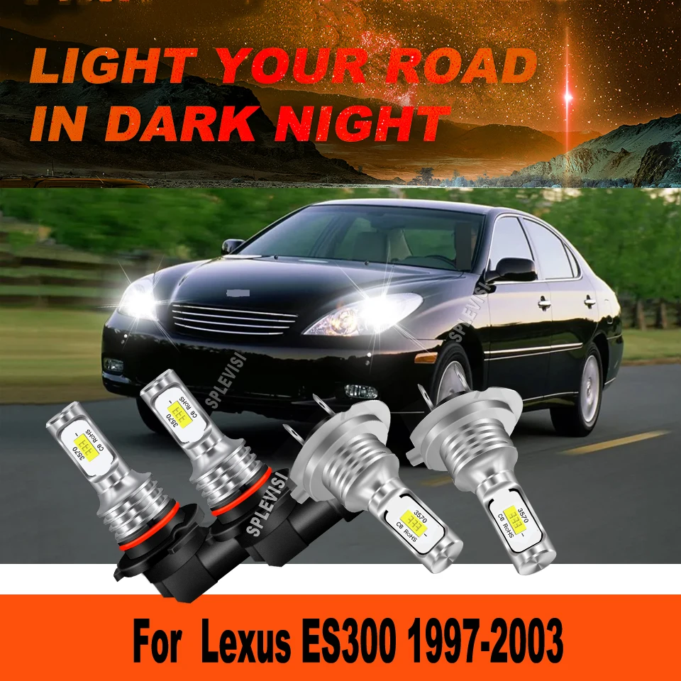 9005 H7 LED White High Low Beam Headlight Lights - IP67 waterproof design For Lexus ES300 1997 1998 1999 2000 2001 2002 2003 
9005 H7 LED White High Low Beam Headlight Lights - IP67 waterproof design For Lexus ES300 1997 1998 1999 2000 2001 2002 2003