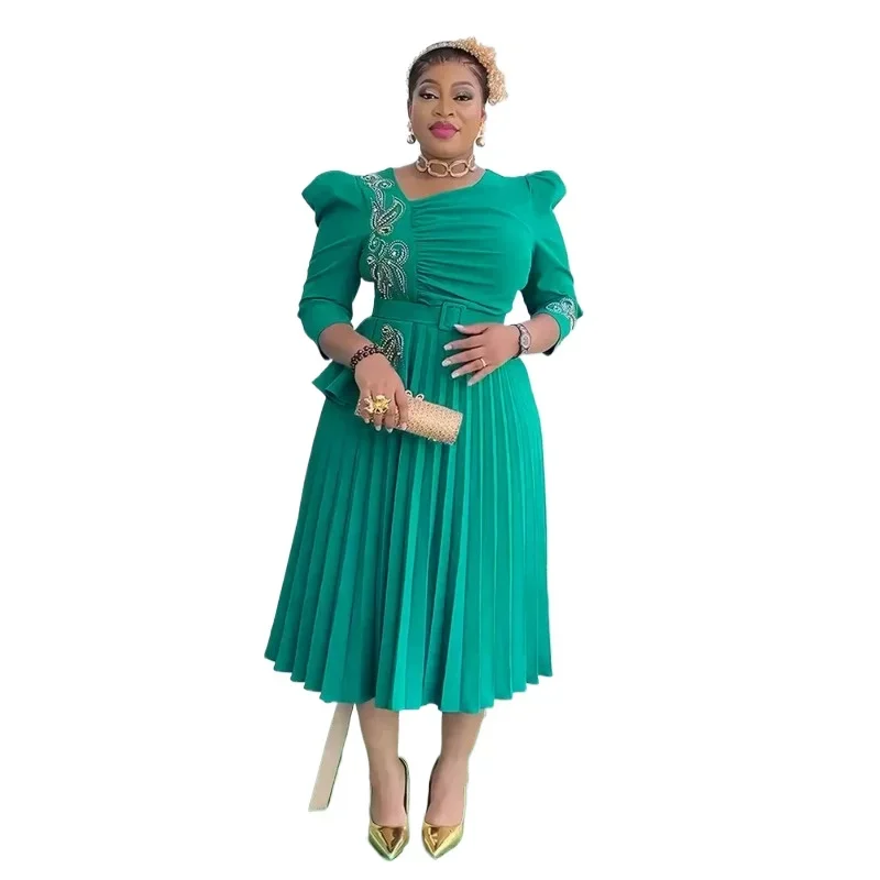 2026 African Dresses For Women Elegant Dashiki Autumn Summer Midi Dress Ladies Traditional African Clothing Fairy Dreaes
2026 African Dresses For Women Elegant Dashiki Autumn Summer Midi Dress Ladies Traditional African Clothing Fairy Dreaes