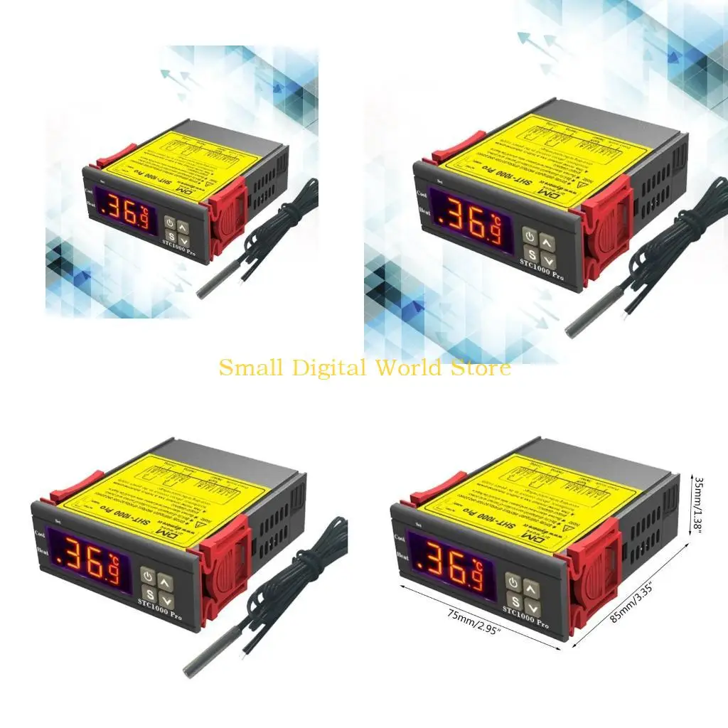 77UB Termometro Digital STC-1000 Thermostat for Incubator Temperature Controller
77UB Termometro Digital STC-1000 Thermostat for Incubator Temperature Controller