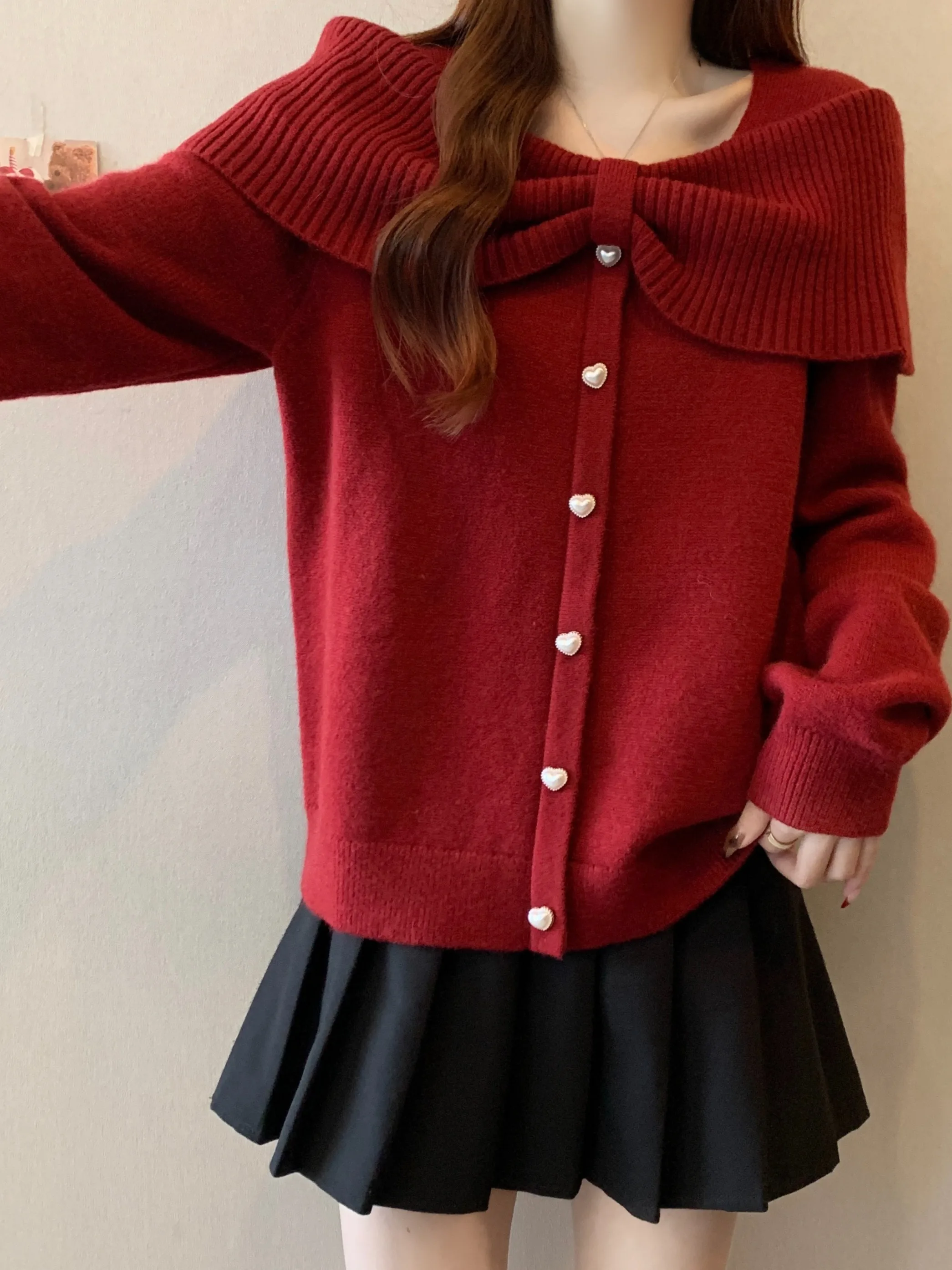 plus Size Soft Cozy Red Knitted Sweater Women's Loose Fashionable Spring Apparels Warm Comfortable Long Sleeve round Neck Top
plus Size Soft Cozy Red Knitted Sweater Women's Loose Fashionable Spring Apparels Warm Comfortable Long Sleeve round Neck Top