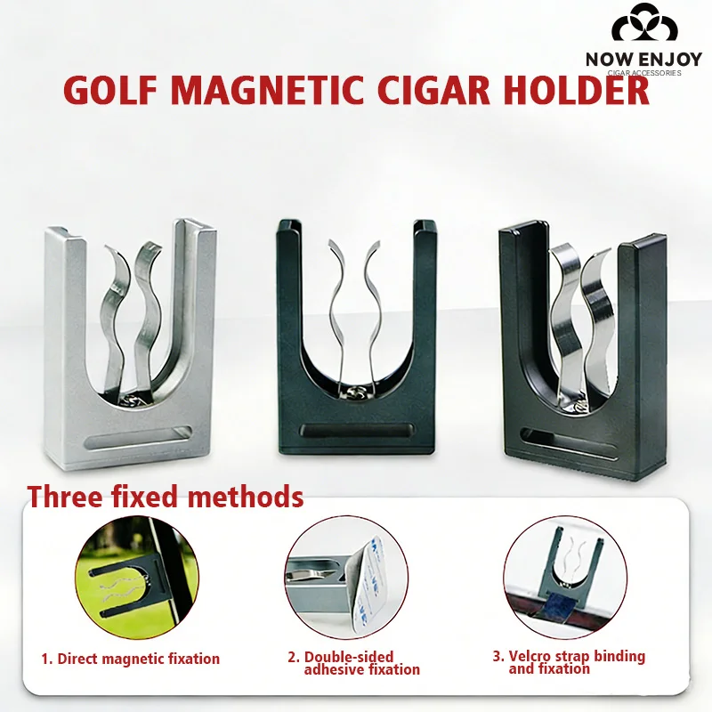 Metal cigar holder magnetic base adjustable high-quality cigar holder with elastic band outdoor fishing beach chair
Metal cigar holder magnetic base adjustable high-quality cigar holder with elastic band outdoor fishing beach chair