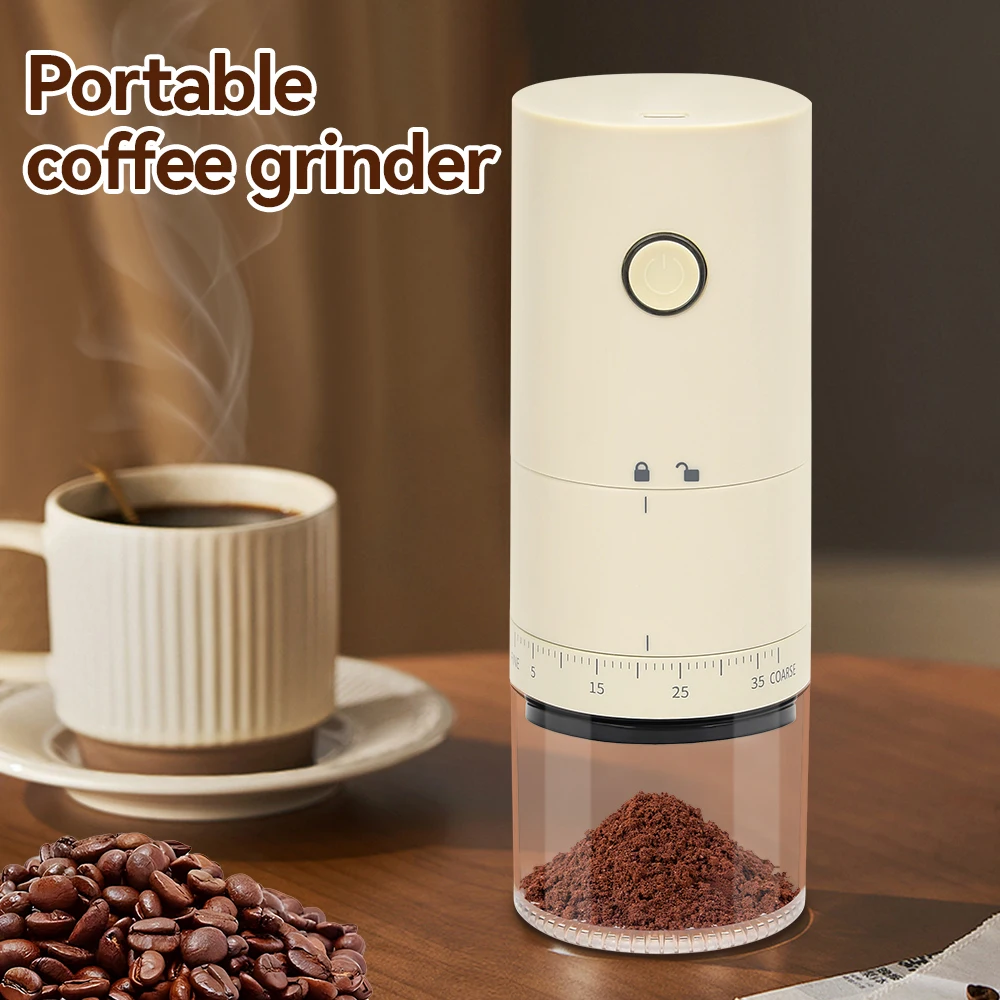 New Electric Coffee Grinder 1500mAh Portable Coffee Grinder Externally Adjustable Bean Grinding Machine 35 Gears USB Rechargeabl
New Electric Coffee Grinder 1500mAh Portable Coffee Grinder Externally Adjustable Bean Grinding Machine 35 Gears USB Rechargeabl