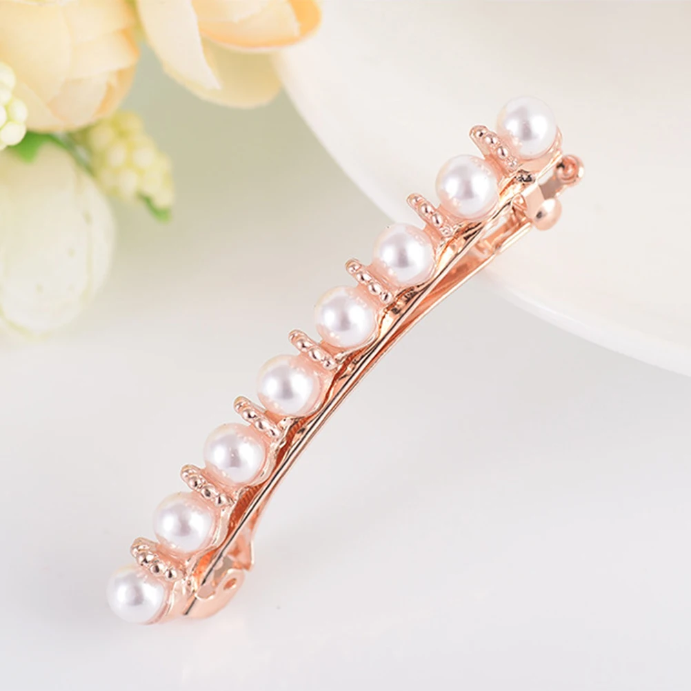 Pearl Top Clip Elegant Hair Accessories Woman Pearl Barrette Fashion White Girl Hairpins Styling Aid Non Decorative
Pearl Top Clip Elegant Hair Accessories Woman Pearl Barrette Fashion White Girl Hairpins Styling Aid Non Decorative