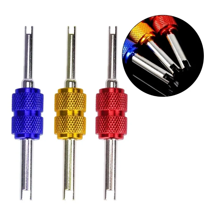 Aluminum Alloy Colorful Car Air Conditioning Valve Core Wrench, Double End Installation & Removal Screwdriver
Aluminum Alloy Colorful Car Air Conditioning Valve Core Wrench, Double End Installation & Removal Screwdriver