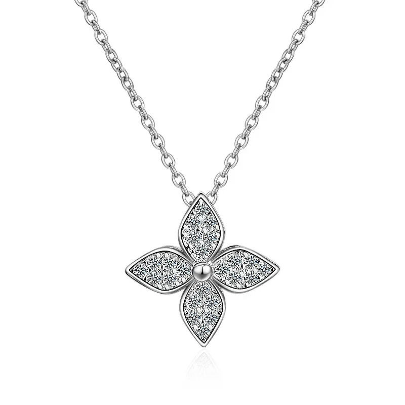 Hot Sell Elegant Lucky Flower Platinum Plated Female Pendant Necklace Jewelry For Women Short Chains No Fade Birthday Gifts
Hot Sell Elegant Lucky Flower Platinum Plated Female Pendant Necklace Jewelry For Women Short Chains No Fade Birthday Gifts