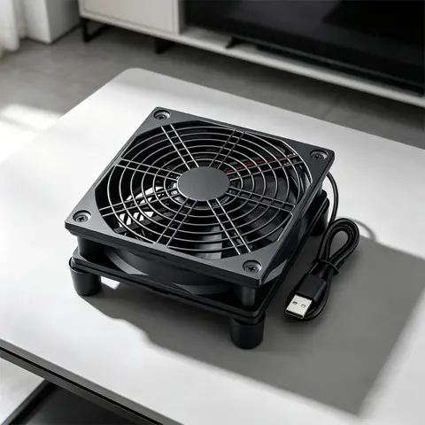12cm Silent USB Cooling Fan for Desktop Computer Router Set-Top Box TV Cat Multi-Purpose 5V Mini Chassis Ventilation Exhaust
