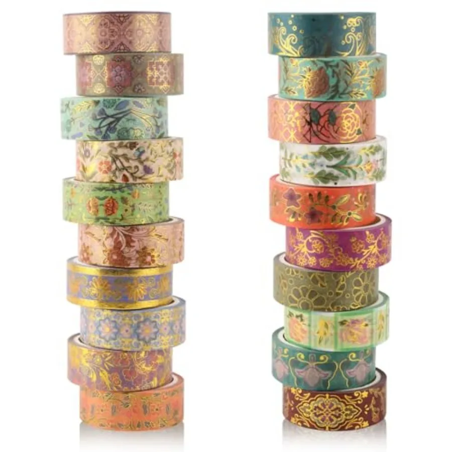 Decorative Tape Set Washi Tape Aesthetic DIY Art Masking Tape Craft Notebook Planner Book Scrapbooking and Stamping Supplies Gi
Decorative Tape Set Washi Tape Aesthetic DIY Art Masking Tape Craft Notebook Planner Book Scrapbooking and Stamping Supplies Gi