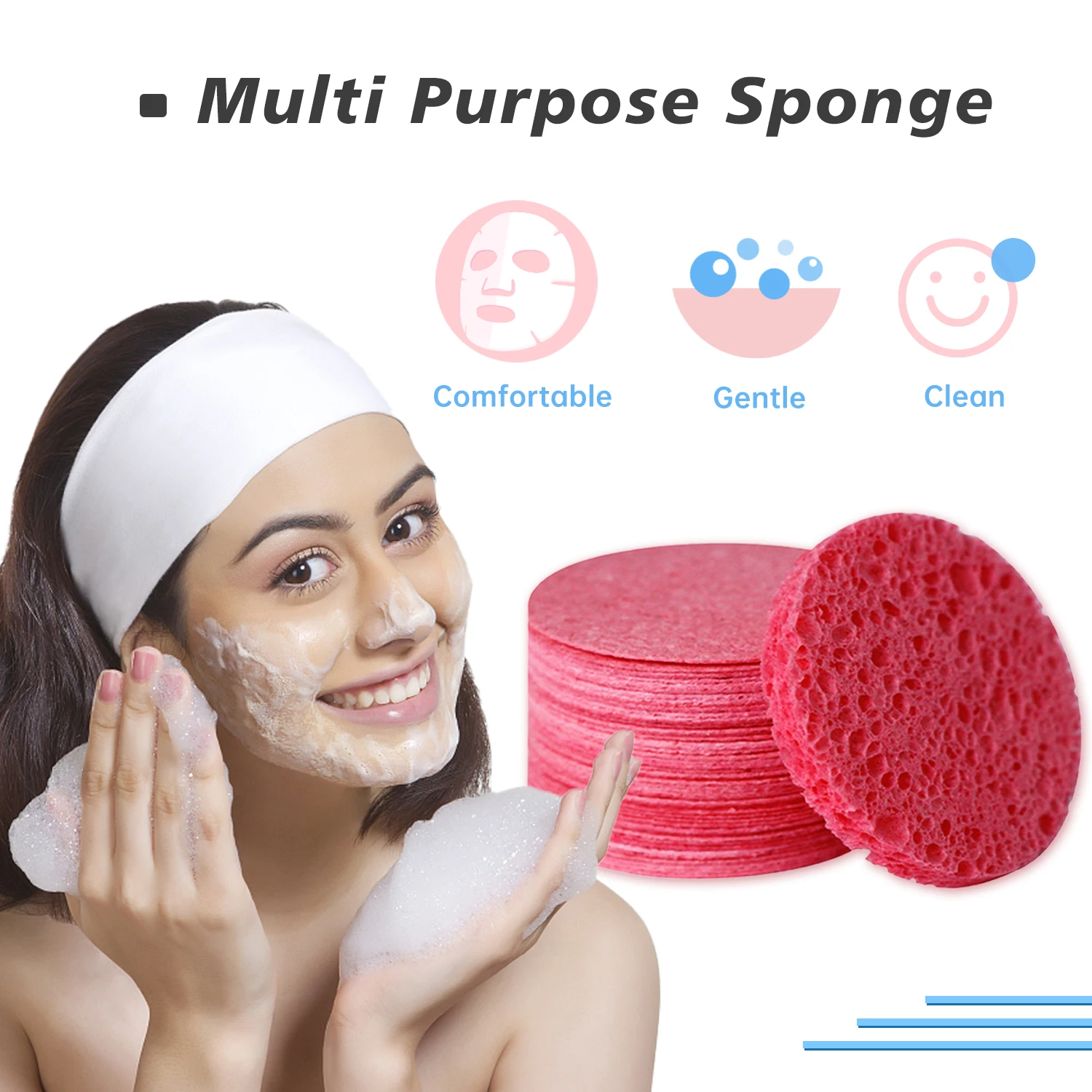 40 шт. круглая сжатая губка для лица — быстрочувливающаяся отшелушивающая губка, многоразовая для ежедневного очищения
40 шт. круглая сжатая губка для лица — быстрочувливающаяся отшелушивающая губка, многоразовая для ежедневного очищения