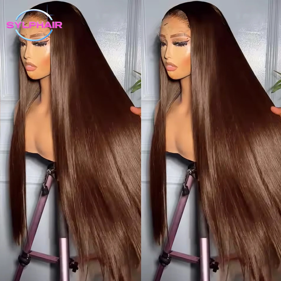 13x6 Chocolate Brown Hd Lace Front Wig Straight 13x4 Lace Frontal Wigs Human Hair 200% Density Human Hair Front Wigs For Women
13x6 Chocolate Brown Hd Lace Front Wig Straight 13x4 Lace Frontal Wigs Human Hair 200% Density Human Hair Front Wigs For Women