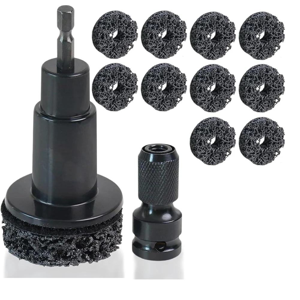 Wheel Hub Cleaning Tool, Wheel Stud Cleaner, Brake Hub Cleaning Kit, Stud With 10 Head, Grinding Maintenance Cleaner Kit
Wheel Hub Cleaning Tool, Wheel Stud Cleaner, Brake Hub Cleaning Kit, Stud With 10 Head, Grinding Maintenance Cleaner Kit