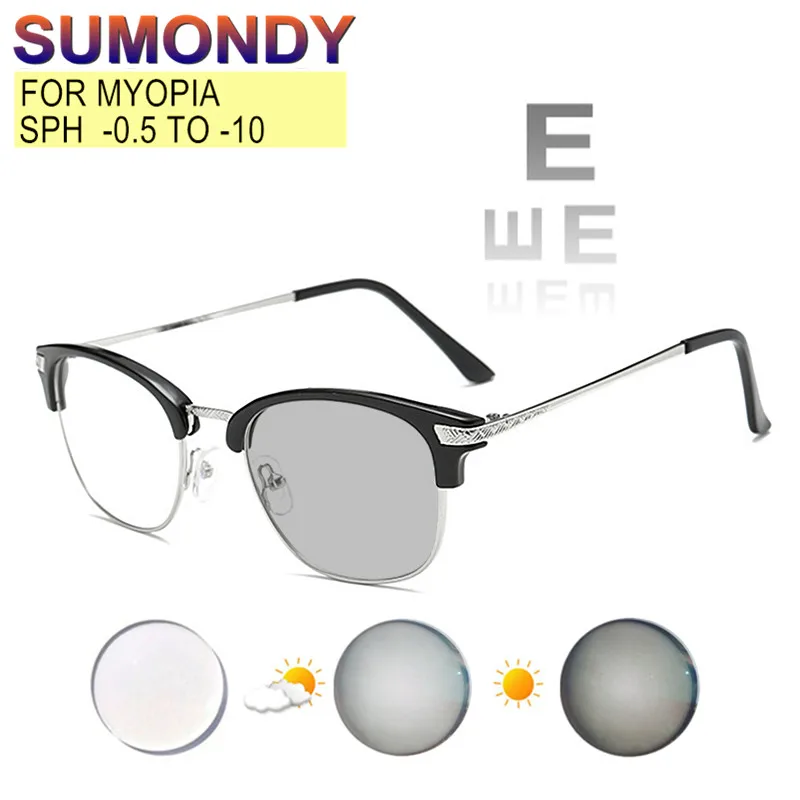 Prescription Custom Myopia Glasses -0.5 To -10 Men Women Nearsighted Spectacles Blue Light Blocking Or Photochromic Lenses UF22
Prescription Custom Myopia Glasses -0.5 To -10 Men Women Nearsighted Spectacles Blue Light Blocking Or Photochromic Lenses UF22