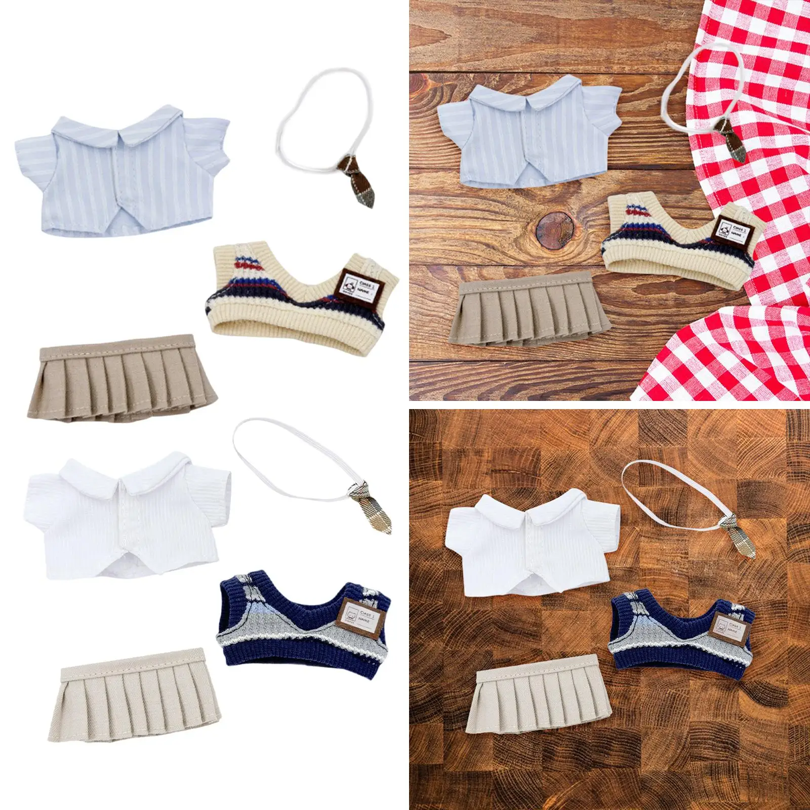 Plush Doll Top and Skirt Uniform Outfit Photo Props DIY Make Your Own Dolls Plush Doll Clothes for Imagination Hands on
Plush Doll Top and Skirt Uniform Outfit Photo Props DIY Make Your Own Dolls Plush Doll Clothes for Imagination Hands on