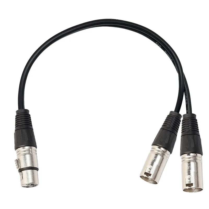 1PCS 30cm 3 Pin XLR FEMALE Jack To Dual 2 MALE Plug Y SPLITTER Cable Adaptor 1 FT Foot Cord
1PCS 30cm 3 Pin XLR FEMALE Jack To Dual 2 MALE Plug Y SPLITTER Cable Adaptor 1 FT Foot Cord