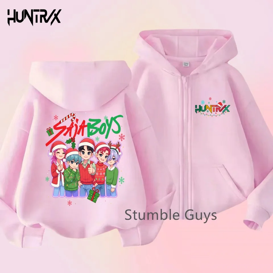 K-pop Demon Hunters Рождественское пальто с капюшоном Детское аниме Huntrix Rumi Zoey Мультяшная мода на молнии для мальчиков и девочек Милый топ Детская одежда Подарок
K-pop Demon Hunters Рождественское пальто с капюшоном Детское аниме Huntrix Rumi Zoey Мультяшная мода на молнии для мальчиков и девочек Милый топ Детская одежда Подарок