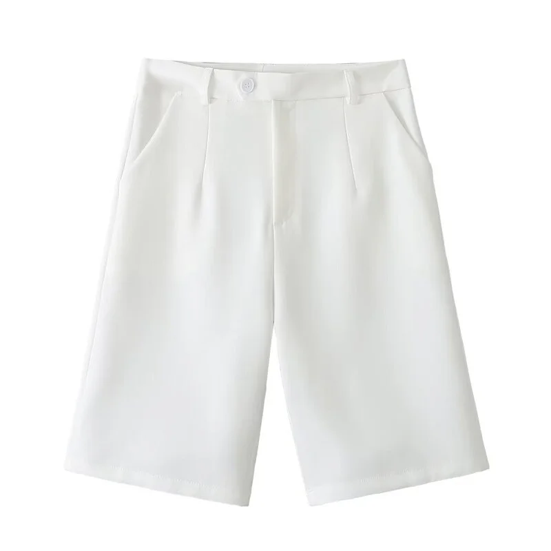 Faionable Commute Sle Tailored orts mid Waist Simple Design Summer 2025 Women's Clothing Straight Leg ort Pants 
Faionable Commute Sle Tailored orts mid Waist Simple Design Summer 2025 Women's Clothing Straight Leg ort Pants