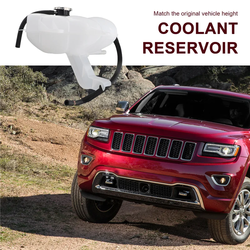 AUTO New Coolant Expansion Regulator Tank 55037999AI 55037999AJ CH3014146 For Jeep Grand Cherokee 2014-2015
AUTO New Coolant Expansion Regulator Tank 55037999AI 55037999AJ CH3014146 For Jeep Grand Cherokee 2014-2015
