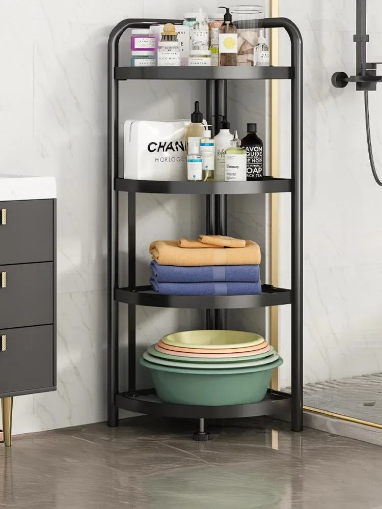 Bathroom Corner Shelf, Triangular Crack, Floor to Ceiling, Washbasin Corner Storage, Household
Bathroom Corner Shelf, Triangular Crack, Floor to Ceiling, Washbasin Corner Storage, Household