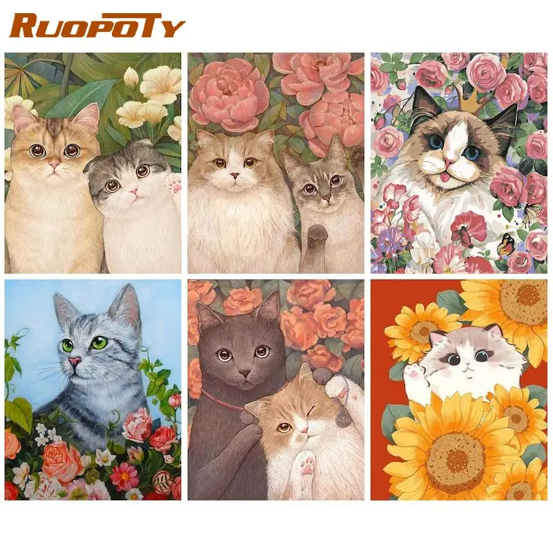 RUOPOTY 40x50cm Painting by Numbers Cartoon Cat With Frame Painting by Numbers Creative Animal Painting For Adults
RUOPOTY 40x50cm Painting by Numbers Cartoon Cat With Frame Painting by Numbers Creative Animal Painting For Adults
