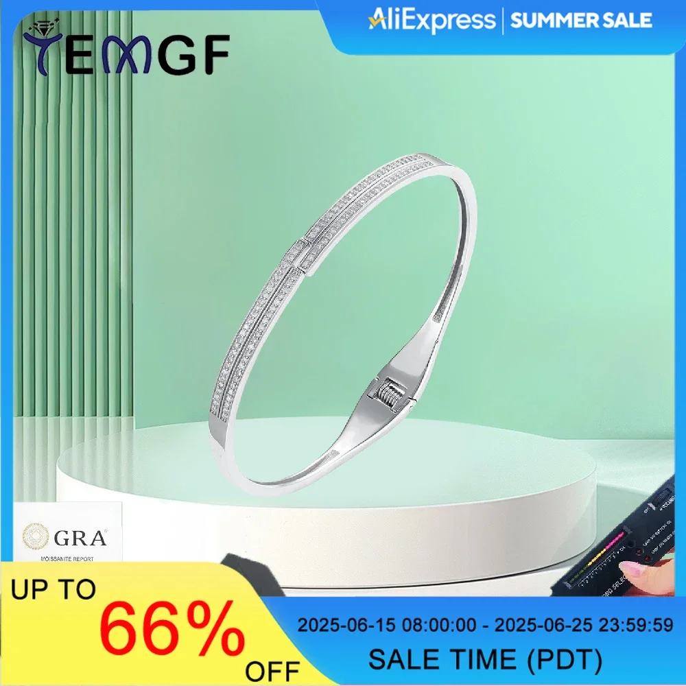 TEMGF S925 Sterling Silver Bangles 1mm Moissanite Inlay Multi Wear Fine Bracelet for Women Fashion Simple Surprise Jewelry Gifts
TEMGF S925 Sterling Silver Bangles 1mm Moissanite Inlay Multi Wear Fine Bracelet for Women Fashion Simple Surprise Jewelry Gifts