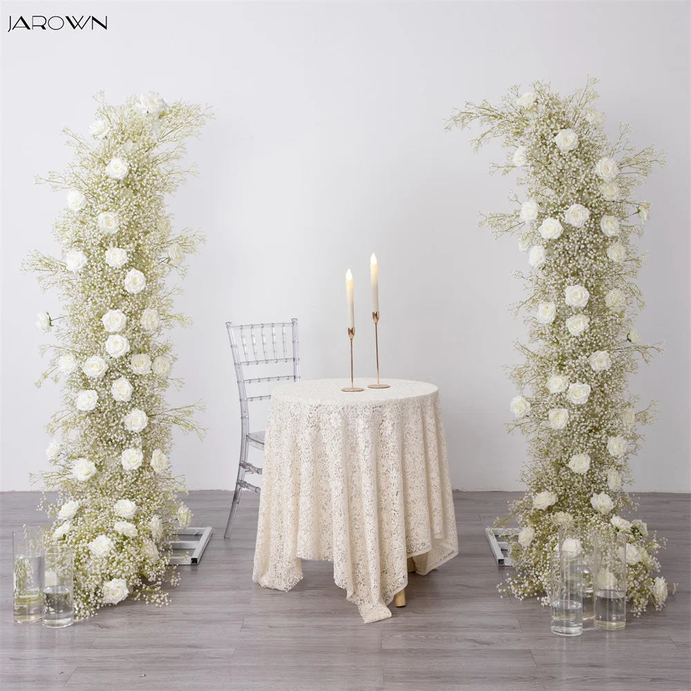 Customized White Rose Gypsophila Floral Arrangement Arch Set for Wedding Event Backdrop Flower Decor Party Table Window Display
Customized White Rose Gypsophila Floral Arrangement Arch Set for Wedding Event Backdrop Flower Decor Party Table Window Display