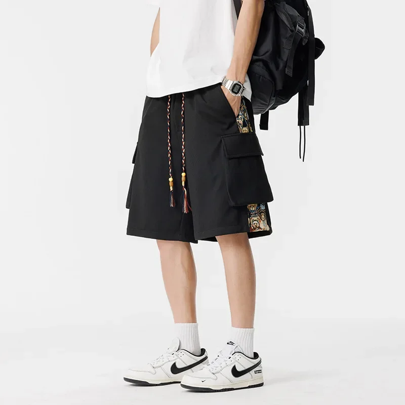 Embroidered Shorts for Men'S Work Casual Loose Five-Point Pants Mens Baggy Shorts Man Summer Cargo Short Pant Top Male Pants
Embroidered Shorts for Men'S Work Casual Loose Five-Point Pants Mens Baggy Shorts Man Summer Cargo Short Pant Top Male Pants