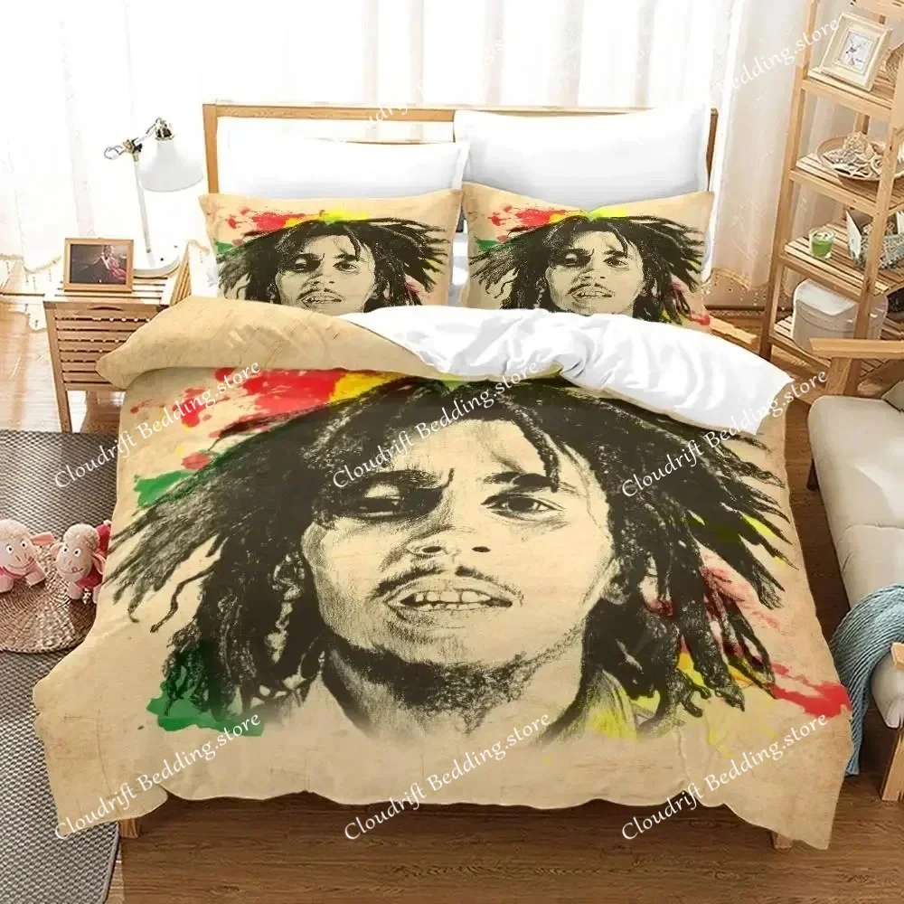 3D Print Bob Marley Duvet Cover Sets Music Legends Jamaica Singer Comfortable Bedspreads Queen King Size Polyester Bedding Sets
3D Print Bob Marley Duvet Cover Sets Music Legends Jamaica Singer Comfortable Bedspreads Queen King Size Polyester Bedding Sets
