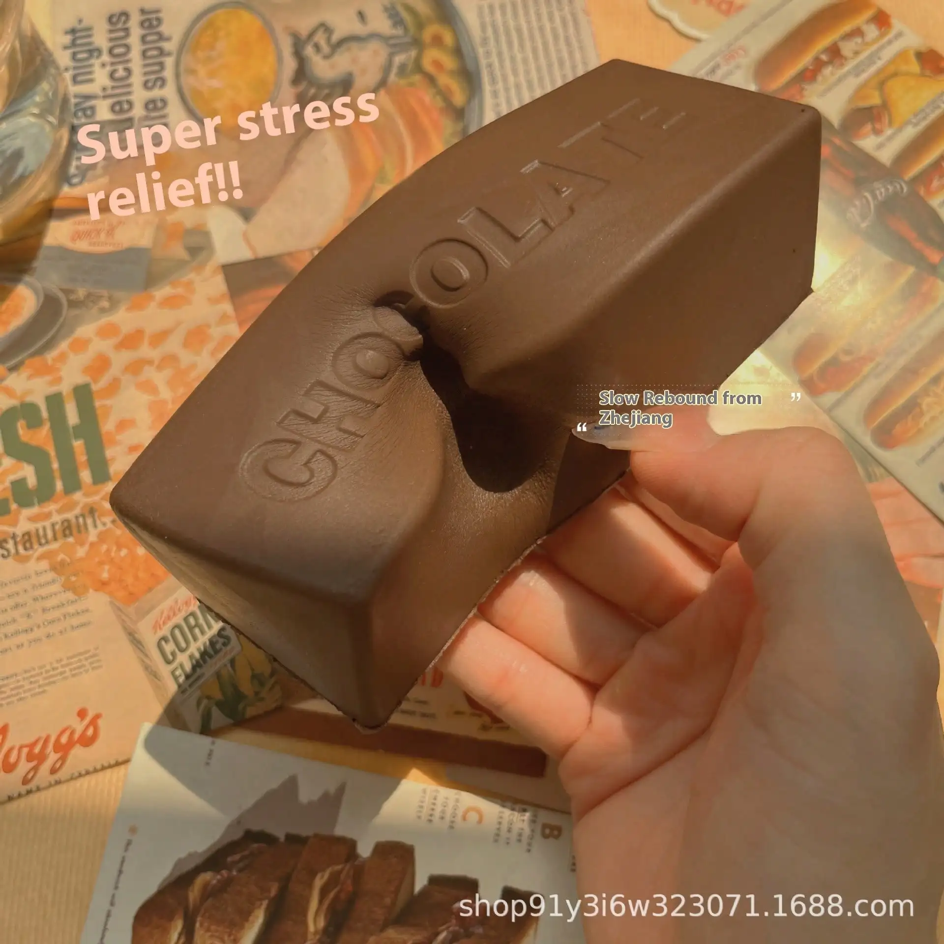 1pc Latest Super Soft Chocolate Bar Squishy Toy, Slow Rebound Stress Relief Squeeze Toy - Perfect Gift, Birthday Gift, Ideal Gift, Surprise Gift, Holiday Gift, Halloween Gift, Christmas Gift, Gamer Gift, Gift, Easter Gift
1pc Latest Super Soft Chocolate Bar Squishy Toy, Slow Rebound Stress Relief Squeeze Toy - Perfect Gift, Birthday Gift, Ideal Gift, Surprise Gift, Holiday Gift, Halloween Gift, Christmas Gift, Gamer Gift, Gift, Easter Gift